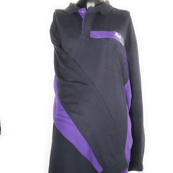 Stan Herman Shirts Fedex Ground Long Sleeve Uniform Polo Shirt